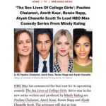 Alyah Chanelle Scott Instagram - *still in shock* but v excited and grateful to get to work with these incredible WOMEN 😭💕@hbomax @mindykaling