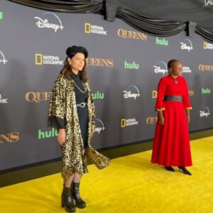 Alyssa Diaz Instagram - Thank you @natgeotv for the invite to the premiere screening of Queens. Showcasing some of the most fiercest queens of the animal kingdom. Narrated by the brilliant @im.angelabassett and filmed by an all female crew it was empowering and breathtaking to watch. It premieres March 4th! Got to hang out with my queens @mekiacox and @aryannepadilha and experience the beautiful Dolby Family Terrance overlooking the city.  Styled by @ritaghanimela  Makeup by @maycup_  Hair @jrd_hairgod  Jewelry @shopmaramcs  #natgeoqueens @hulu @disneyplus