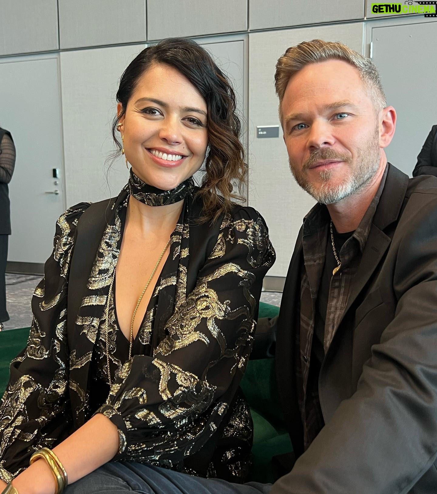 Alyssa Diaz - 74.6K Likes - Magical time in New York at the upfronts with @therookieabc cast ❤️❤️❤️ excited for season 7! Fun moments: @hulu asked what fictional world we would live in - I answered Avatar @shawnrashmore said Game of thrones. We both have a desire to fly through the sky on magical creatures! Ha. @nathanfillion Wookie for a rookie! Sitting next to my girl @missoneil during the presentation! Styled head to toe in @bashparis (thank you!) a baddie for a baddie and yes you are all #magic Creative vision @ritaghanimela jewelry @marascalisejewelry makeup @alexbyrnebeauty hair @brennadmakeup #bashparis #bashmuse