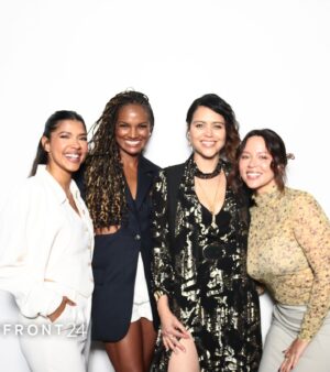 Alyssa Diaz Instagram - Magical time in New York at the upfronts with @therookieabc cast ❤️❤️❤️ excited for season 7!  Fun moments: @hulu asked what fictional world we would live in - I answered Avatar @shawnrashmore said Game of thrones. We both have a desire to fly through the sky on magical creatures! Ha.  @nathanfillion Wookie for a rookie!  Sitting next to my girl @missoneil during the presentation!  Styled head to toe in @bashparis (thank you!) a baddie for a baddie and yes you are all #magic  Creative vision @ritaghanimela jewelry @marascalisejewelry makeup @alexbyrnebeauty hair @brennadmakeup #bashparis #bashmuse