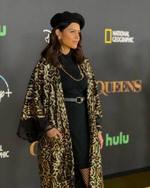 Alyssa Diaz Instagram - Thank you @natgeotv for the invite to the premiere screening of Queens. Showcasing some of the most fiercest queens of the animal kingdom. Narrated by the brilliant @im.angelabassett and filmed by an all female crew it was empowering and breathtaking to watch. It premieres March 4th! Got to hang out with my queens @mekiacox and @aryannepadilha and experience the beautiful Dolby Family Terrance overlooking the city.  Styled by @ritaghanimela  Makeup by @maycup_  Hair @jrd_hairgod  Jewelry @shopmaramcs  #natgeoqueens @hulu @disneyplus