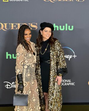 Alyssa Diaz Instagram - Thank you @natgeotv for the invite to the premiere screening of Queens. Showcasing some of the most fiercest queens of the animal kingdom. Narrated by the brilliant @im.angelabassett and filmed by an all female crew it was empowering and breathtaking to watch. It premieres March 4th! Got to hang out with my queens @mekiacox and @aryannepadilha and experience the beautiful Dolby Family Terrance overlooking the city.  Styled by @ritaghanimela  Makeup by @maycup_  Hair @jrd_hairgod  Jewelry @shopmaramcs  #natgeoqueens @hulu @disneyplus