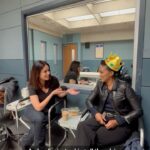 Alyssa Diaz Instagram – Introducing Mom Moments, a series where @alydiaz and @mekiacox keep it real on the set of #TheRookie 👏