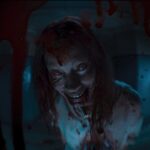 Alyssa Sutherland Instagram - BOO. I’m comin’ to get ya🩸🩸🩸 #Evildeadrise in theaters April 21st.