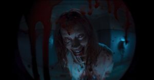 Alyssa Sutherland Instagram - BOO.

I’m comin’ to get ya🩸🩸🩸

#Evildeadrise in theaters April 21st.
