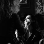 Alyssa Sutherland Instagram - Celebrating our 1 yr anniversary with some never-before-seen BTS! Thanks to all the horror fans out there for all the love ❤️🩸❤️
