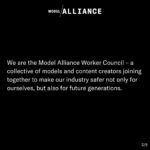 Alyssa Sutherland Instagram – I’m proud to serve on the @modelallianceny Worker Council – a collective of models and content creators joining together to make our industry safer not only for ourselves, but also for future generations. Swipe to read our full statement and join our campaign for the #FashionWorkersAct at the link in my bio.