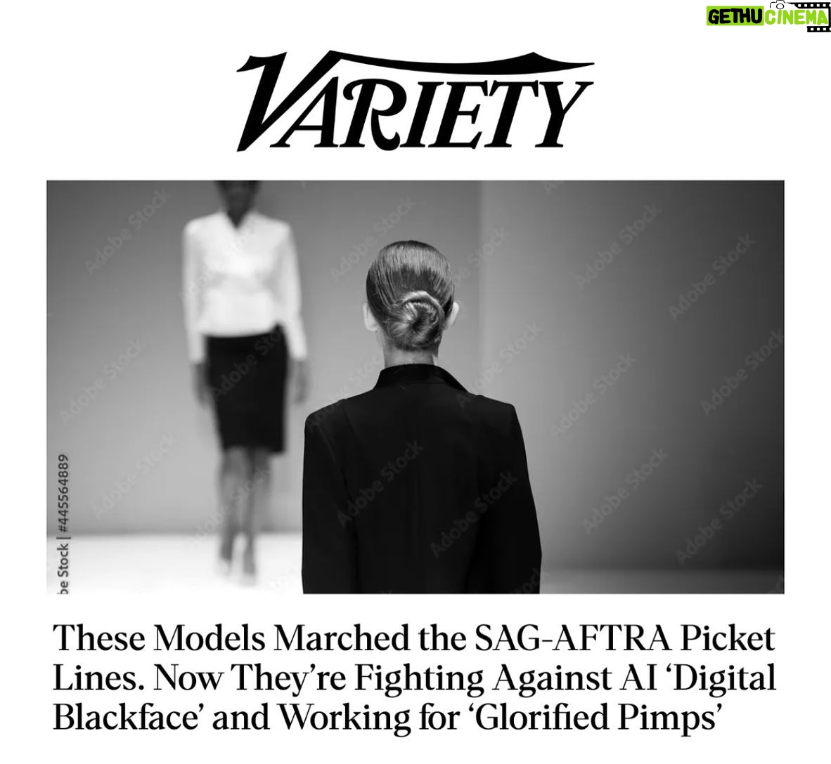 Alyssa Sutherland Instagram - I spoke with @tatianasiegelvariety about the lack of basic rights and protections in the modeling industry and how we’re working to create real change. As someone who has worked both as a model and a @sagaftra actor, I know only too well the differences that exist in labor protections between the two industries. @modelallianceny has created the #FashionWorkersAct, a NY State bill sponsored by @bradhoylman @karinesreyes87. Swipe through for highlights from @saraziff @therealalyssas @mameadjei @lirisc alex.shanklin @kennysale @barrettpall @kaibraden and please amplify our call to action. #NYFW
