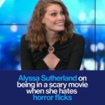 Alyssa Sutherland Instagram - Alyssa Sutherland doesn’t like horror flicks, but this is how she got through filming a scary movie!