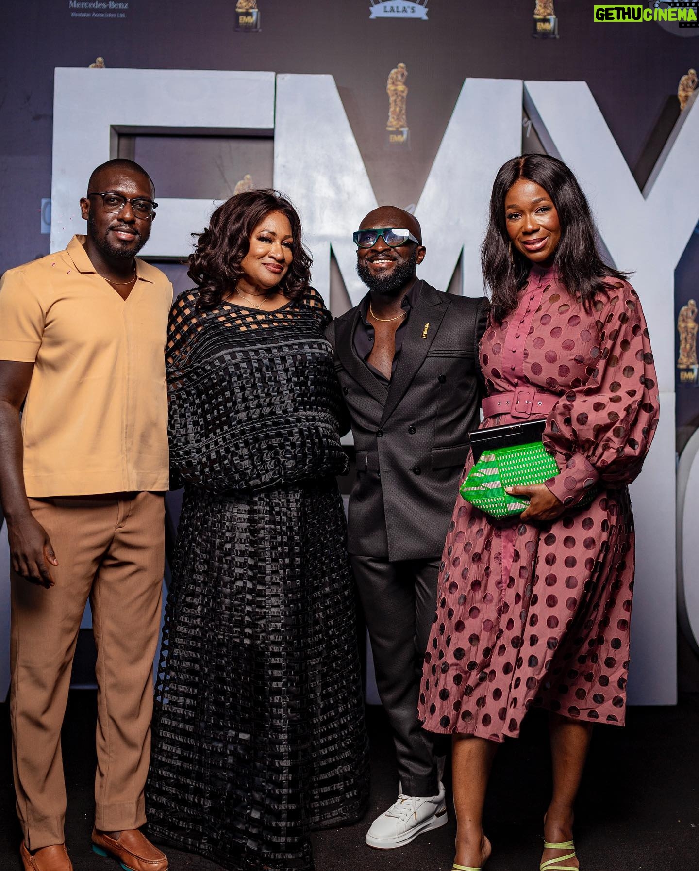 Ama K. Abebrese Instagram - What an amazing night I got to spend at @emyafrica Lagos soirée with my sis @mckinneyhammond. Congratulations to @kojo_soboh and his amazing team. It was lovely to connect with the legendary @mofedamijo ✨ Photo credit: @twinsdntbeg @swagofafricanews