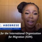 Ama K. Abebrese Instagram - “Use your voice, your advocacy to get involved in shaping the future of Africa because the future of Africa is yours.” - #IOMGoodwillAmbassador @ama_k_abebrese’s message to the youth at the #AfricanGames! @unmigration @uninghana @auyouthprogram
