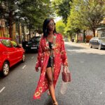 Ama K. Abebrese Instagram - African Luxe ✨ With @marian_kwei and @samson_soboye Wearing @samson_soboye Afrikimono with @ewuraba_bags_gh bag.
