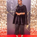 Ama K. Abebrese Instagram - It was a pleasure to host the 5th annual @glomamauk Awards. ✨ Styled by @marian_kwei Cape: @zeynepkartalofficial Shoes: @10thfloorbrand Jewellery: @bysarachristie Hair: @joshhairandbeauty MUA: @jessica__asah 📸 @emmanuelmireku_photography #glomamaawards #glomamaawards2023