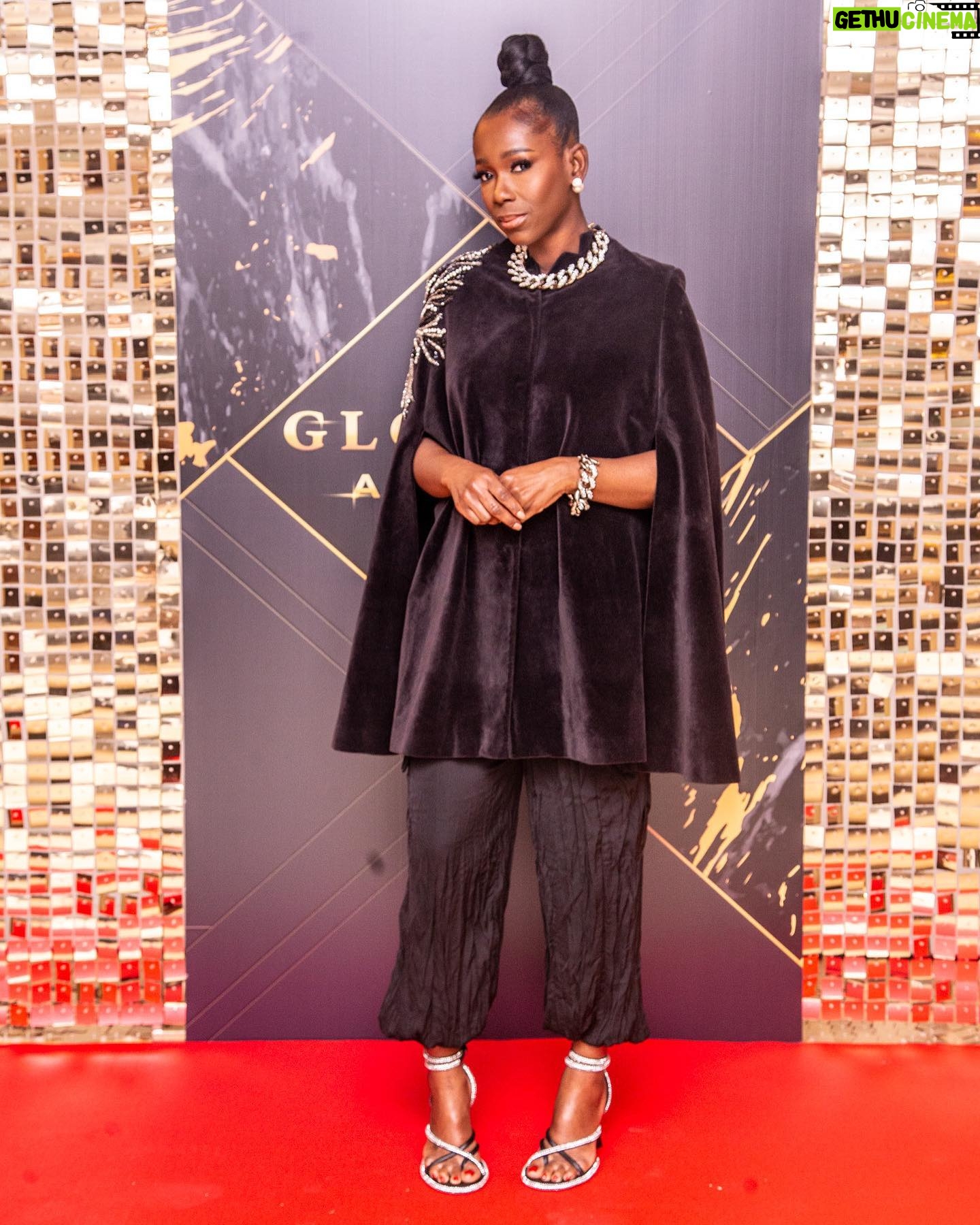 Ama K. Abebrese Instagram - It was a pleasure to host the 5th annual @glomamauk Awards. ✨ Styled by @marian_kwei Cape: @zeynepkartalofficial Shoes: @10thfloorbrand Jewellery: @bysarachristie Hair: @joshhairandbeauty MUA: @jessica__asah 📸 @emmanuelmireku_photography #glomamaawards #glomamaawards2023