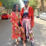 Ama K. Abebrese Instagram - African Luxe ✨ With @marian_kwei and @samson_soboye Wearing @samson_soboye Afrikimono with @ewuraba_bags_gh bag.