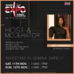 Ama K. Abebrese Instagram - I will be host and moderator for @ghpropertyexpo taking place at @pestanachelseabridge on the 11th and 12th of November. ✨ Register for free to attend. https://ghanapropertyexpo.com/