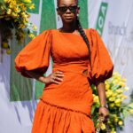 Ama K. Abebrese Instagram - At @emyafrica brunch for Sherry Lee Ralph. Dress: @lunabykennethtetteh Bag: @bysarachristie Watch: @vitaelondon Rings by @abbla_unique 📸 @twinsdntbeg #emyafrica