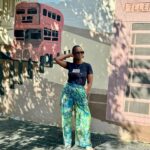 Ama K. Abebrese Instagram - Match … set … go. ✨✨✨ T-shirt: @carlukghlondon Trousers: @zakiya.mahama