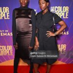 Ama K. Abebrese Instagram - At the VIP screening of @thecolorpurple last night. Congratulations to director @blitzambassador and the amazing cast. 💜 Styled by @marian_kwei Wearing @anasekularac dress with @casadeiofficial shoes. @warnerbrosuk thecolorpurple #purplelove