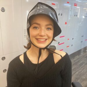 Amalia Holm Bjelke Instagram - This rain bonnet won’t save us all but it’ll save this hairdo and that counts for something