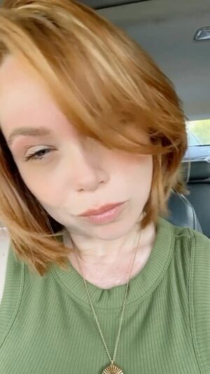 Amanda Fuller Instagram - Not a bad day to reveal the new look for a new project 😉

I put a very strong filter on this to try and camouflage the redness from getting my eyebrows threaded. It did not work.

#kissmeiactuallyampartIrish #happystpatricksday ! 🍀🍀🍀

SPECIAL THANKS to @hair_by_roxie_b for ALWAYS making MAGIC happen in a PINCH 🙌🏼 (see what I did there? 😉😉) For real tho- Every. Damn. Time. 🤍