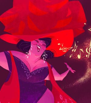 Amanda Jolly Instagram - [SWIPE!] Sing that song in your heart! .
. 
Diving back into the swing of things.  Starting my new job on Monday, so getting my hand in shape again seemed... smart. Haha.  Also, I’ve been fixating on the Red Hat ladies, and was big time inspired to do this one. .
.
#characterdesign #animation #illustration #digitalart #redhatsociety #redhatladies #visualdevelopment #amandajolly