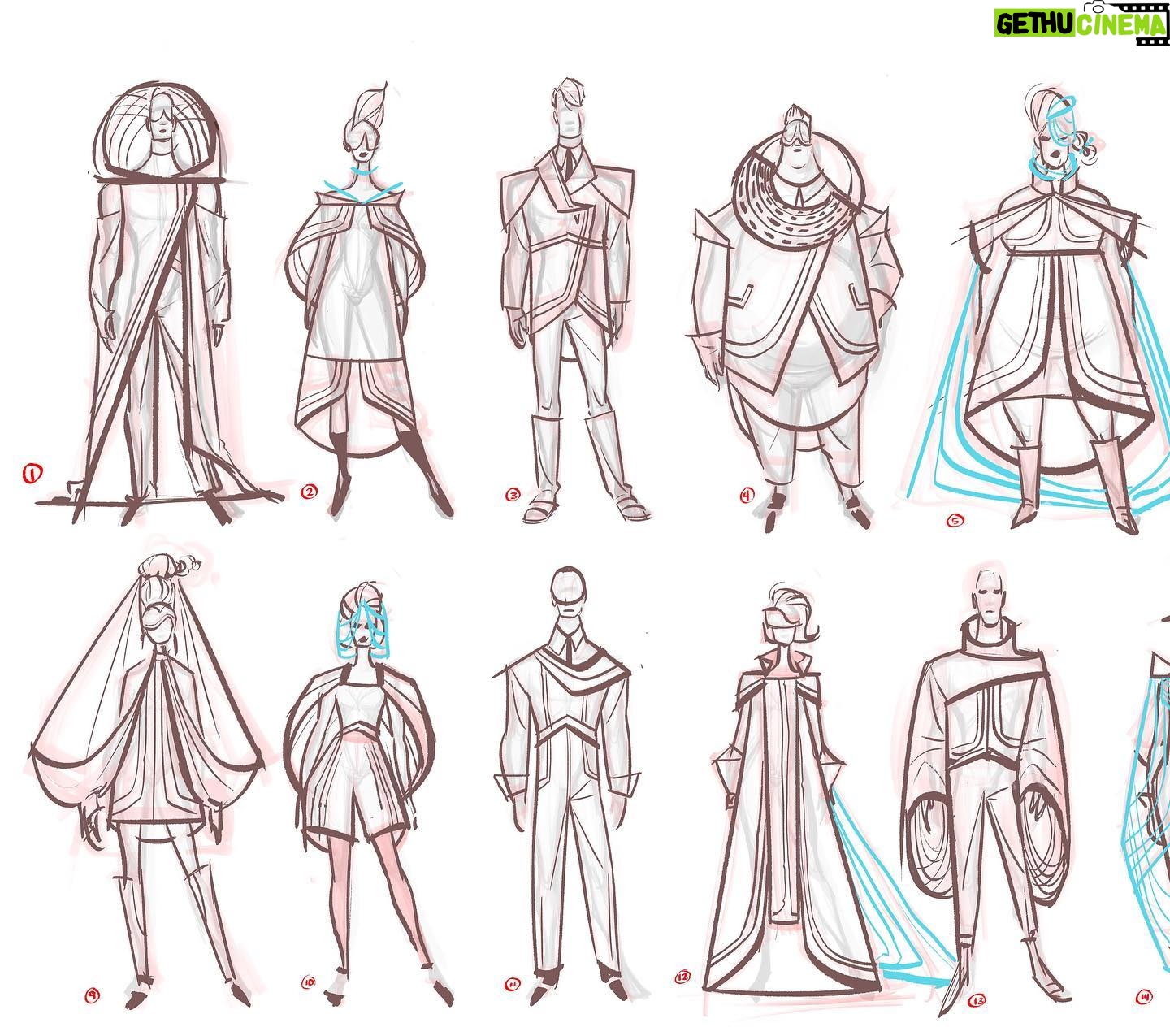 Amanda Jolly - 4.1K Likes - Costumes for 2099’s world! Honestly, this was some of my favorite stuff I did on the project, and I think the film went in a different direction later. Lol. C’est la vie! That’s what posting is for!
I got tasked to come up with a unique clothing style for the people of Nuevo York. When we started, it was very aspirational retro future, so I pulled a ton of my language from old Syd Mead, mid cen architecture, and clothing from the 60’s. I covered a lot of ground from athleisure to work wear to street wear to fancy-pants people. Haha. Super satisfying.
#acrossthespiderverse #spiderverse #spiderverse2099
#characterdesign #costumedesign #animation #spiderverseart