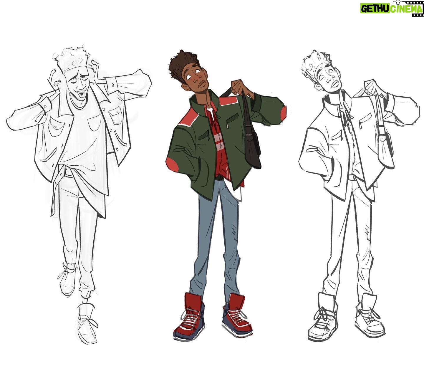 Amanda Jolly - 32K Likes - Miles! Miles and Gwen were the first characters I touched when I joined the show. We were trying to figure out how to age up Miles SLIGHTLY, have him a little more comfortable in his skin, while also making him feel like the same kid we loved in the first film.
#acrossthespiderverse #spiderverse #milesmorales #spiderverseart #spiderman #characterdesign #animation