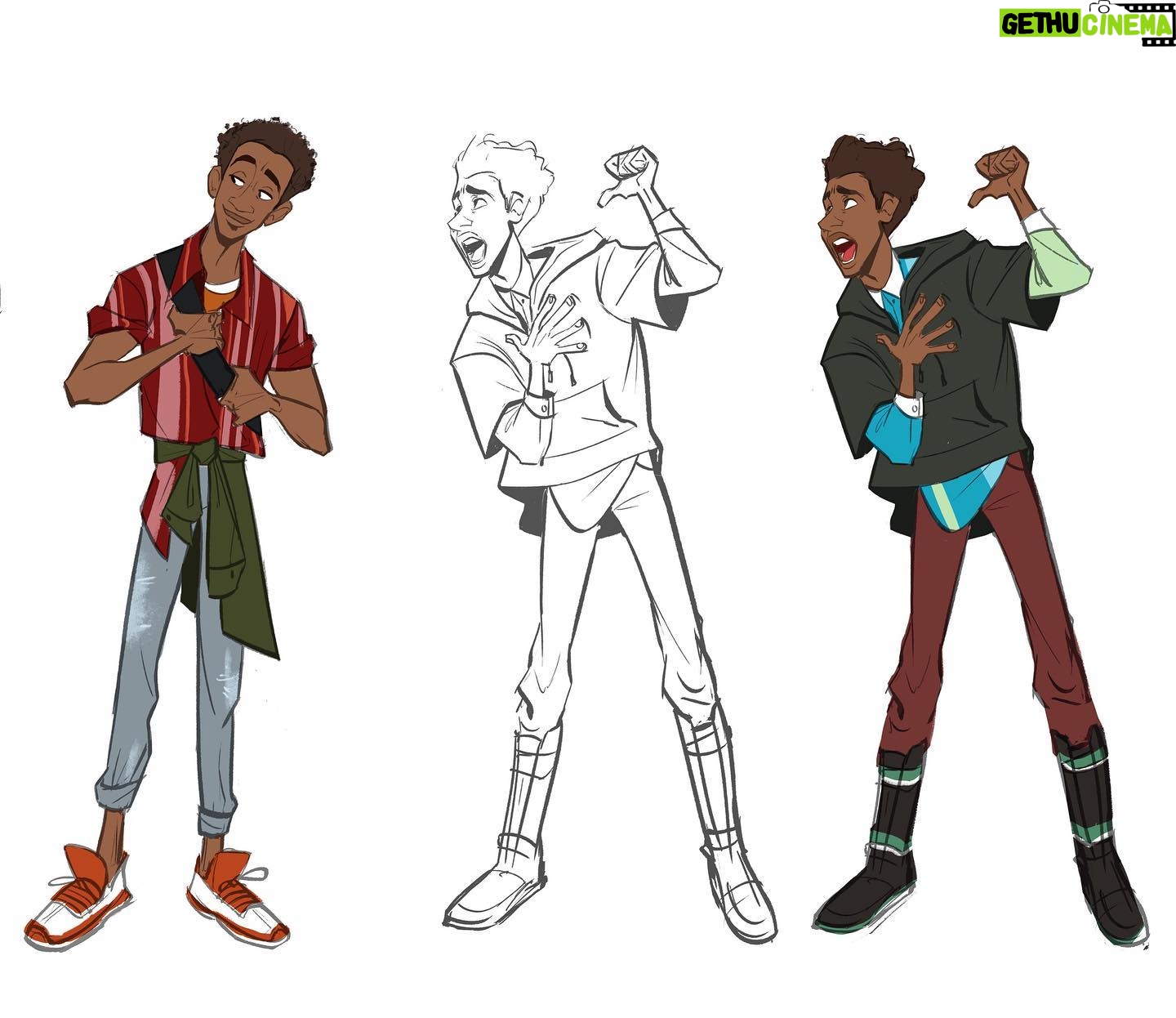 Amanda Jolly - 32K Likes - Miles! Miles and Gwen were the first characters I touched when I joined the show. We were trying to figure out how to age up Miles SLIGHTLY, have him a little more comfortable in his skin, while also making him feel like the same kid we loved in the first film.
#acrossthespiderverse #spiderverse #milesmorales #spiderverseart #spiderman #characterdesign #animation