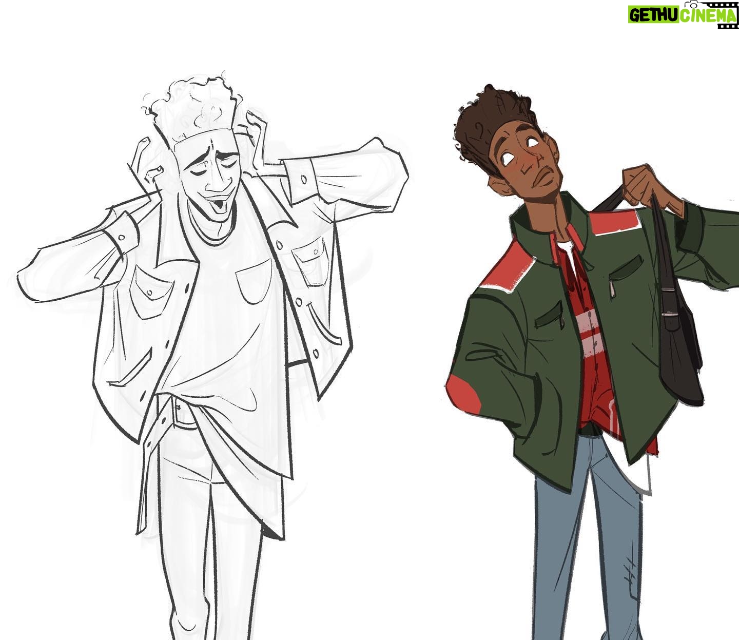 Amanda Jolly - 32K Likes - Miles! Miles and Gwen were the first characters I touched when I joined the show. We were trying to figure out how to age up Miles SLIGHTLY, have him a little more comfortable in his skin, while also making him feel like the same kid we loved in the first film.
#acrossthespiderverse #spiderverse #milesmorales #spiderverseart #spiderman #characterdesign #animation
