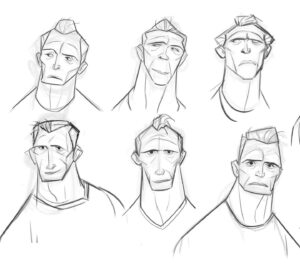Amanda Jolly Instagram - Some last George Stacys for the moment.  My earliest designs are up front - real shapey as I like, and were geared toward an older-school cop/detective version of George than Sad Dad. Haha. You can see Sad Dad make a welcome return in the last three slides lol. 

#acrossthespiderverse #spiderverse #spiderverseart #characterdesign #animation