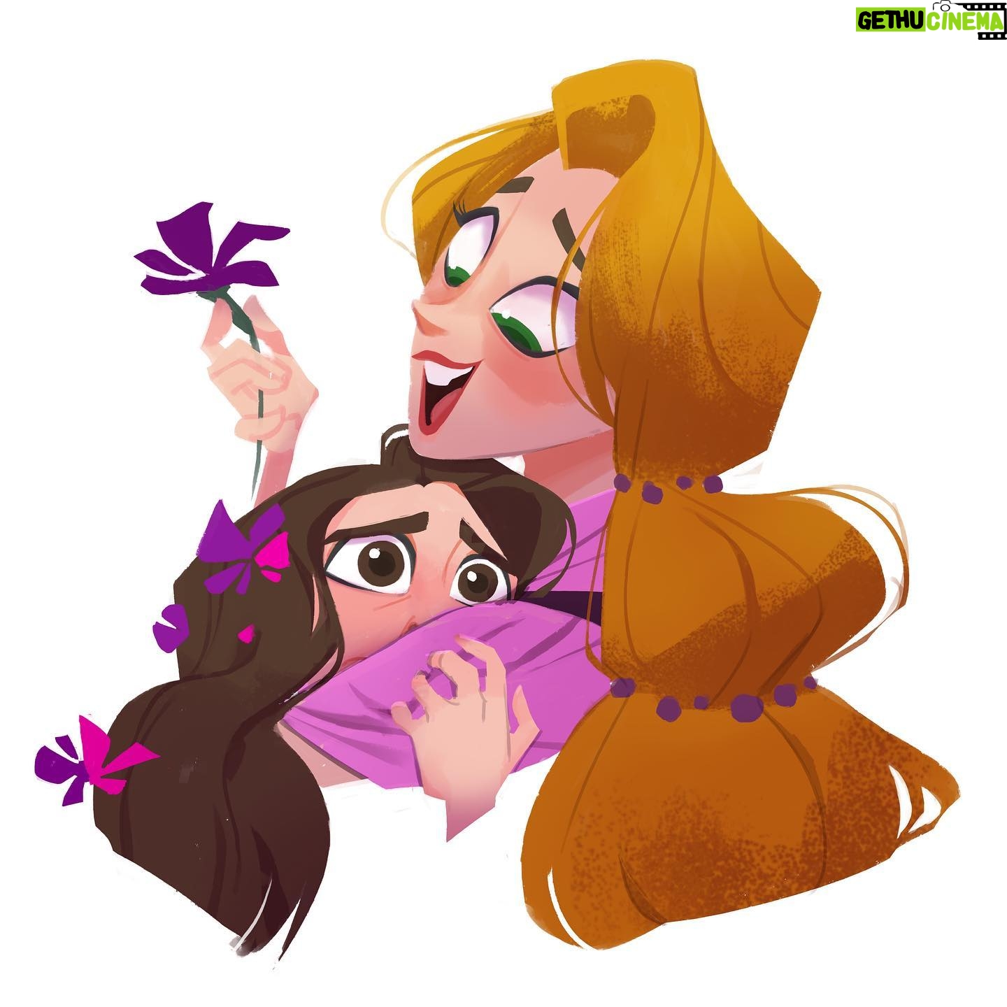 Amanda Jolly - 5.2K Likes - “Oh, and I PROMISE you’re going to have the most fun! There’s so much out there to see and do, and I know change can feel sad sometimes, but it only means you have the chance to go out and find your next dream! Also-“.
.
Today is my last day at Disney TVA, and it is HARD. When I started here, I was so happy I basically thought I’d never leave. But the strange thing about this industry, and my relationship with it, is that new and inspiring projects come up, and this heart of mine follows the lead. I’m following it out of Disney for now, but I can’t believe forever. .
My next thing is exciting and great. I can’t wait to see what I learn and do. But I needed my girl here to help me, because I’m the most change averse ever. Also, I love her and she knows best. It has been the pride of my life feeling like I got to give some of Rapunzel to the world. Forever my princess..
.
I’ll update soon. Thank you for everything, Disney and Tangled. I love you always. .
.
#animation #tangledtheseries #rapunzelstangledadventure #characterdesign #illustration #visualdevelopment #digitalart #amandajollylines