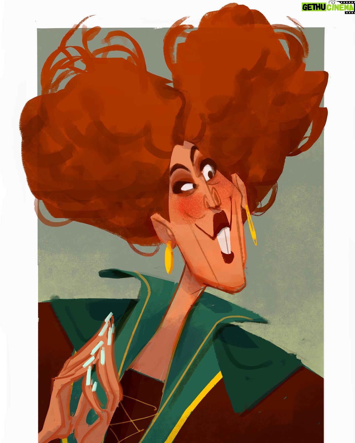 Amanda Jolly - 5.3K Likes - 6. WINIFRED SANDERSON || Hocus Pocus is a joy and the Sanderson sisters are iconic cartoon designs made on live people. This was one of the first recs for #sixfanarts that I knew I’d do. .
.
That wraps up the first round of these! Hoping to do a second, but I’m probably gonna shove a mermaid or two up before that happens. .
.
#hocuspocus #characterdesign #animation #sandersonsisters #disney #visualdevelopment #illustration #digitalart #amandajolly