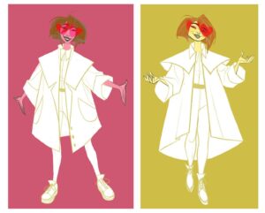 Amanda Jolly Instagram - Some Lylas!  I was tasked with giving her an update, so I spent a lot of time looking at “lab coats but make them runway.” :)

#acrossthespiderverse #spiderverselyla #spiderversecharacterdesign #characterdesign #animation