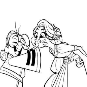 Amanda Jolly Instagram - [SWIPE!!] TANGLED || ep 207, Keeper of the Spire: If you want to know what my job is, this post is what my job is. Haha. I was put in charge of the character Calliope this episode, and loved how she turned out.  I start with roughs (second image), and when one is chosen, I refine it into a turnaround (the one shown is only a partial turn haha). Then I may get assigned “special poses”, or difficult poses our bosses are concerned might cause trouble for our animators.  What’s satisfying about that last stage is that I can see the closest thing to my actual work on screen as I can get it (last image). .
.
Character design is more than just fun rough ideas. It’s loads of technical work and I genuinely love each step. Haha.
. 
#tangledtheseries #characterdesign #disney #tangled #animation #rapunzel #RapunzelsTangledAdventure #visualdevelopment #characterturnaround #amandajollylines