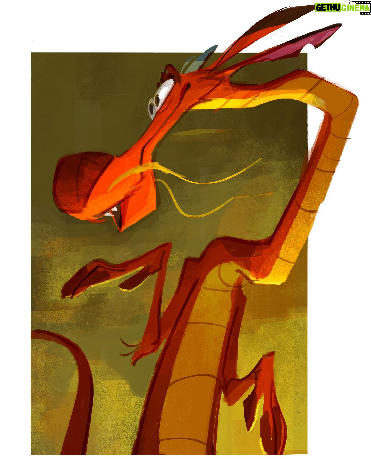 Amanda Jolly - 7K Likes - 5. MUSHU || I love this movie. I love this little dragon. His baby is all grown up and making #sixfanarts (thanks @tombancroft1 for this boy :) ). . .
#animation #characterdesign #mushu #mulan #disney #illustration #conceptart #visualdevelopment #digitalart #amandajolly