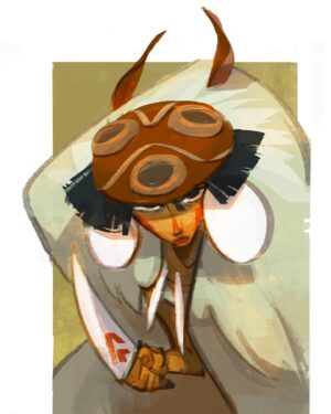 Amanda Jolly Instagram - 2. SAN - PRINCESS MONONOKE || You should know I don’t watch anime.  Or enjoy it.  Or like the style even a little.  But those seemed as good of reasons as any to play with it for #sixfanarts.  Hahaha. .
.
#characterdesign #animation #princessmononoke #conceptart #digitalart #visualdevelopment #amandajolly