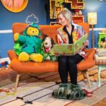 Amanda Keller Instagram - As an Australian presenter, is there a greater thrill or privilege than being asked to appear on Play School? Well, tomorrow ( Tuesday) at 8.50am you can catch me reading Max’s Dinosaur Feet for Play School’s Story Time. I’m Uber chuffed to be included . And no spoilers regarding the ending of the book!!!!! See you then.