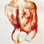 Amanda Lear Instagram – Study of a bare back #nude #ink #