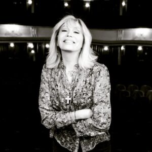 Amanda Lear Instagram - My portrait by Nikos Aliagas..#théâtre #nikosaliagas #blackandwhite #50mininside #