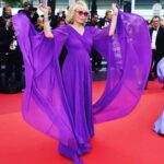 Amanda Lear Instagram - Flying on the red carpet in Cannes..🎬 #@pinkoofficial #
