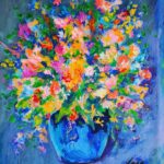 Amanda Lear Instagram - I paint flowers,but they are not real,they are in my head,and they make me happy ! #flowers #colours #imaginary #oilpaintings #cheerful #