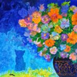 Amanda Lear Instagram – Bouquet for the cat