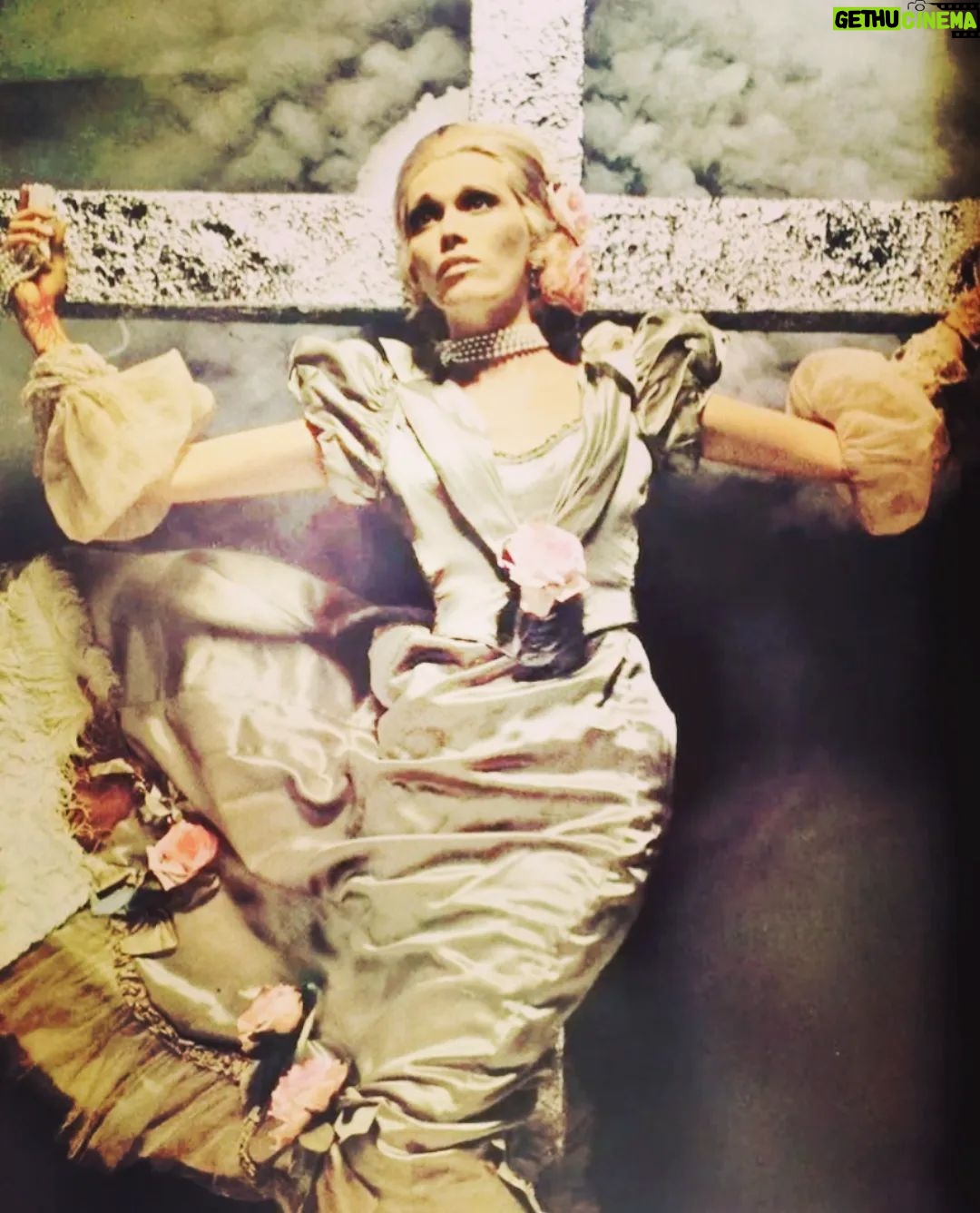 Amanda Lear Instagram - Crucified by David Bailey for Vogue #davidbailey #vogue #