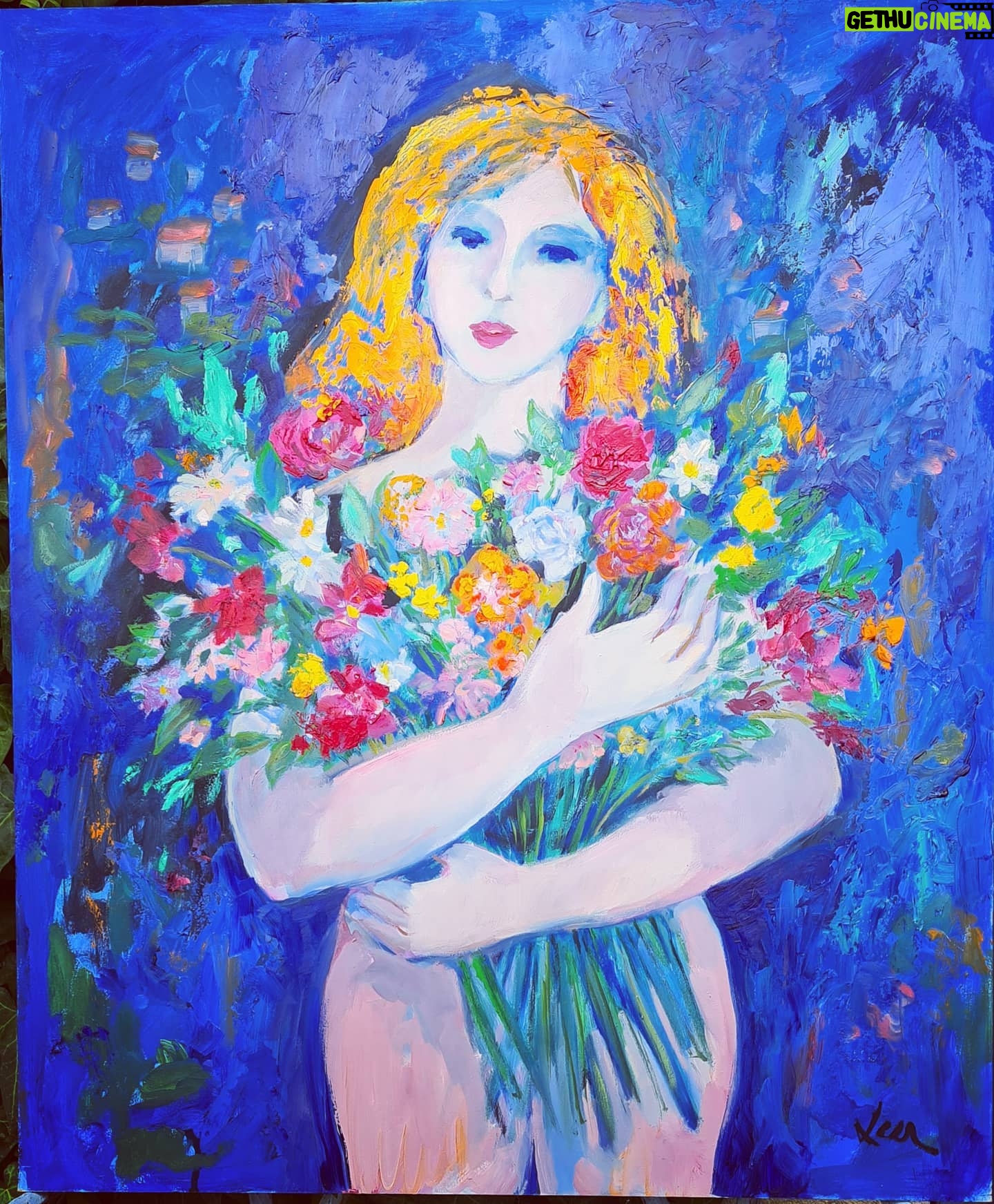 Amanda Lear Instagram - Flower Girl..#springtime #provence #flowersmakemesmile #blue #