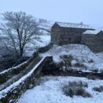 Amanda Owen Instagram - All the seasons in a day. ❄️ ☀️ ❄️☀️ #yorkshire #weather #winter #spring #shepherdess #farm