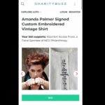 Amanda Palmer Instagram - It wasn’t me who chose the lyric, but “I’d like to do more than survive, I’d like to rub it in your face” for a quote to be embroidered on a shirt to raise funds for Abortion Access Front (@abortionfront) seems very logical. I am HONORED AF to be joining forces with @sarahkatesilverman, @jamieleecurtis, @margaret_cho, @stevienicks, @sandragbernhard, @nekocaseofficial, @busyphilipps and more to raise funds for this critical cause. All of us provided a quote, the quote was embroidered onto a vintage shirt, and all the shirts are up for auction. The auction closes May 16th so go FAST and bid. Your dollars will towards the endless battle to make sure people can access safe and legal abortion in our country. It’s getting more and more important every day. Dig deep and bid high. If you win this shirt and bring it to a show I promise I will personally also make it out to you and draw a dick on it if you want. Link to the auction in stories and in the @abortionfront feed. Thanks to @mwmccomiskey for taking the shots of me and to @lizzwinstead for putting this epic idea together. GO BID.