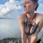 Amanda Palmer Instagram - “Summer in the city Means cleavage, cleavage, cleavage And I started miss you, baby, sometimes I've been staying up drinking In the late night establishments Telling strangers personal things” - @reginaspektor I’m truly enjoying this photo, gotta say. Didn’t know it was being taken. Also I almost never see my yitties from this angle and my face looks so perfectly normal and human. He’s a good photographer that Brendon Downey. ♥️📸☀️