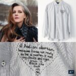 Amanda Palmer Instagram - AAF can’t stop won’t stop thinking about these amazing embroidered shirts by @tinypricksproject ! The best part: they’re going to be auctioned off to benefit abortion access! Some of the shirts are even signed by celebs like these two phenomenal singer-songwriters @amandapalmer and @nekocaseofficial! Get your one-of-a-kind shirt today at the link in our bio! #AbortionAF