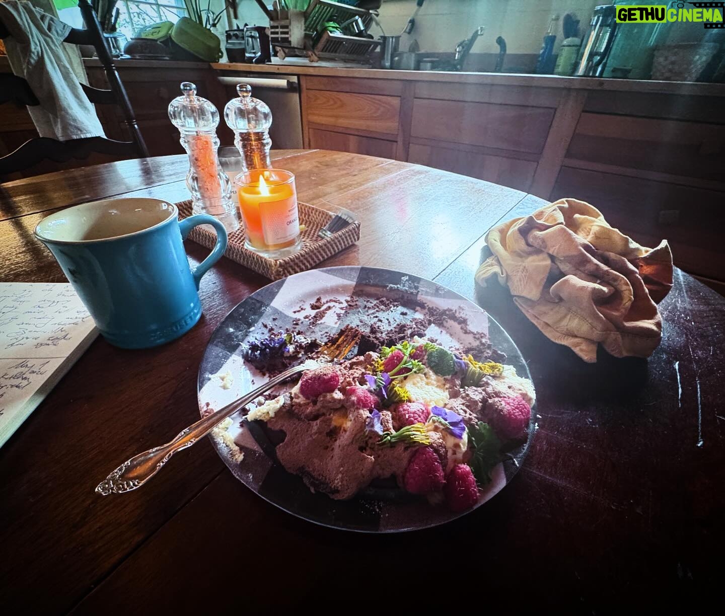 Amanda Palmer Instagram - There is literally nothing better that leftover birthday cake for breakfast with coffee